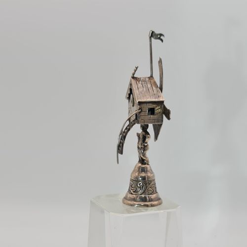 FINE ANTIQUE DUTCH SILVER MINIATURE WINDMILL CANDLE SNUFFER MID 19THC - ADDITIONAL PHOTO 4