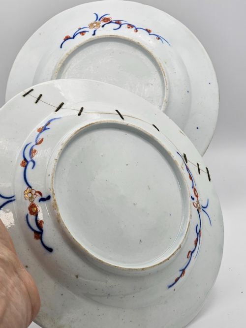 BEAUTIFUL EARLY 19THC PAIR OF COALPORT'S MONEY TREE PATTERN PLATES C1830 - ADDITIONAL PHOTO 4