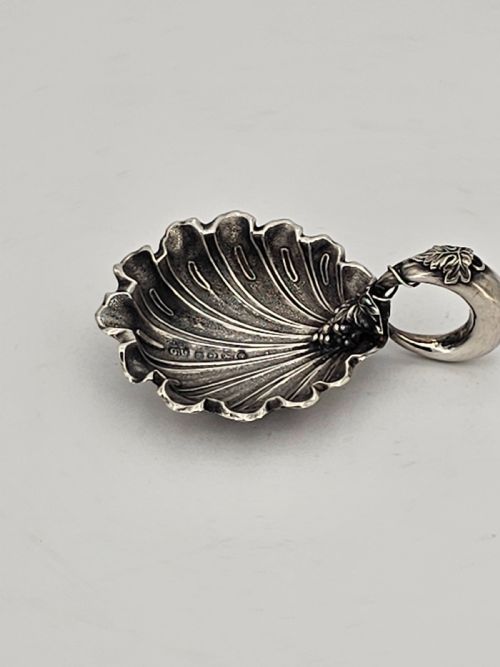 EXQUISITE UNUSUAL DESIGN SILVER CADDY SPOON BY GEORGE UNITE C1848 - ADDITIONAL PHOTO 4