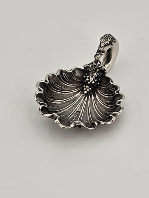 EXQUISITE UNUSUAL DESIGN SILVER CADDY SPOON BY GEORGE UNITE C1848 - ADDITIONAL PHOTO 5