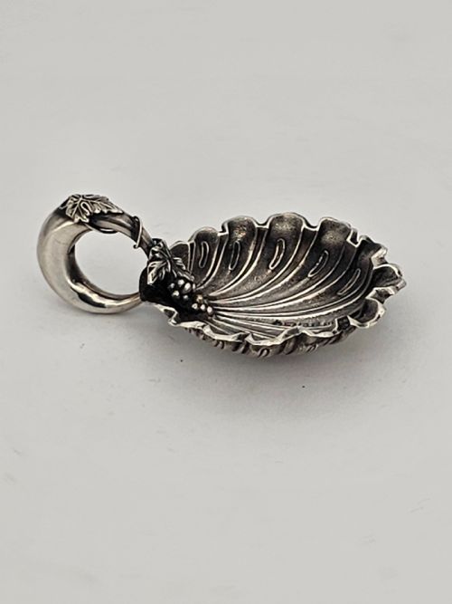 EXQUISITE UNUSUAL DESIGN SILVER CADDY SPOON BY GEORGE UNITE C1848 - ADDITIONAL PHOTO 11