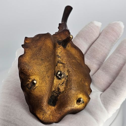 FABULOUS GRAND TOUR GILT METAL SHELL MONKEY SNAIL SHAPED CHAMBERSTICK C1850 - ADDITIONAL PHOTO 2