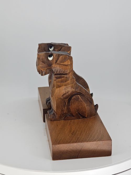 DECO CARVED WOODEN SCOTTIE BOOKENDS GOOD QUALITY C1930S - ADDITIONAL PHOTO 16