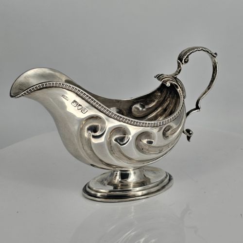 FABULOUS NAUTILUS SHAPED SOLID SILVER SAUCE BOAT - ADDITIONAL PHOTO 5