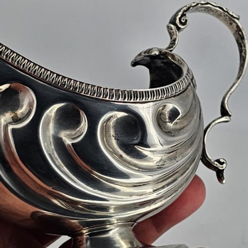 FABULOUS NAUTILUS SHAPED SOLID SILVER SAUCE BOAT - ADDITIONAL PHOTO 11