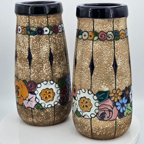 LARGE PAIR OF AUSTRIAN AMPHORA VASES 245CM C1900 - ADDITIONAL PHOTO 1