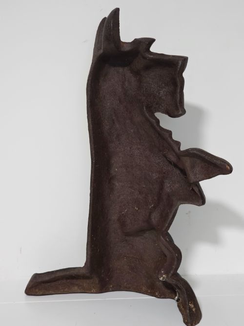 FINE LARGE ANTIQUE CAST IRON SCOTTIE DOOR STOP - ADDITIONAL PHOTO 5