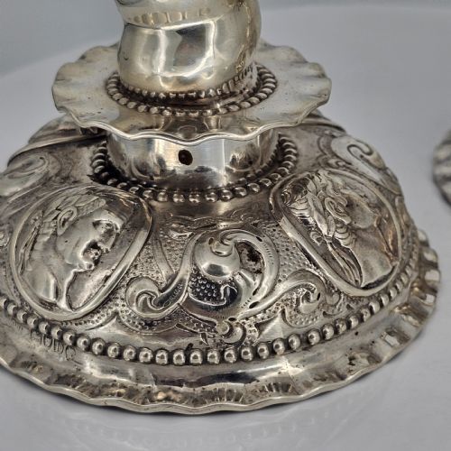 FABULOUS 19THC PAIR OF 16THC STYLE SOLID SILVER CANDLESTICKS BY ROBERT HARPER C1879 - ADDITIONAL PHOTO 15