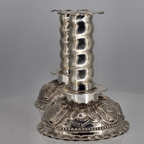 FABULOUS 19THC PAIR OF 16THC STYLE SOLID SILVER CANDLESTICKS BY ROBERT HARPER C1879 - ADDITIONAL PHOTO 25