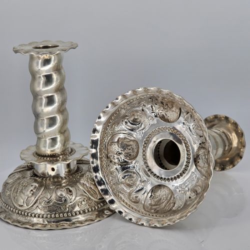 FABULOUS 19THC PAIR OF 16THC STYLE SOLID SILVER CANDLESTICKS BY ROBERT HARPER C1879 - ADDITIONAL PHOTO 26