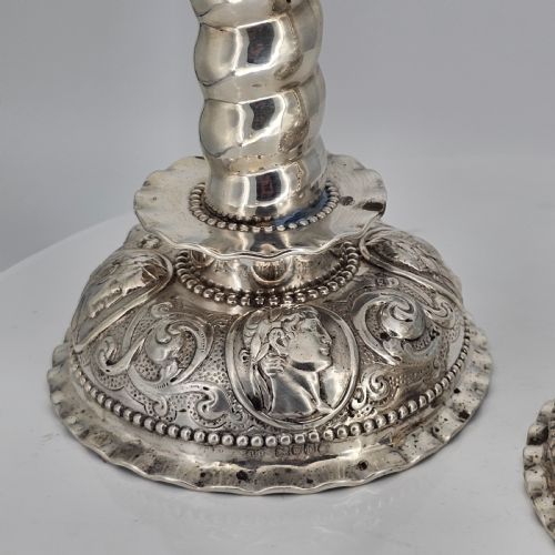 FABULOUS 19THC PAIR OF 16THC STYLE SOLID SILVER CANDLESTICKS BY ROBERT HARPER C1879 - ADDITIONAL PHOTO 27