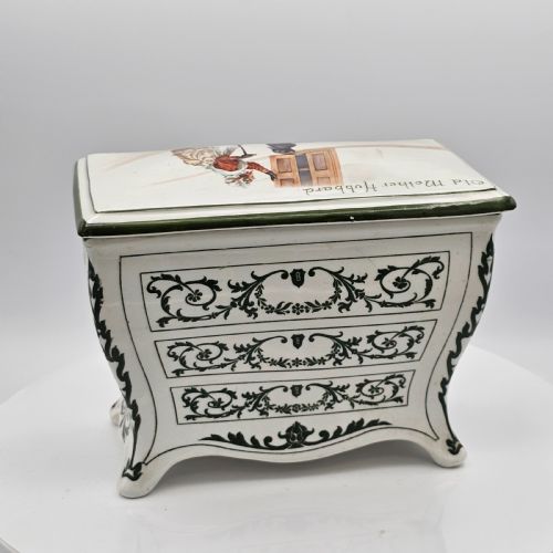 1905 ROYAL DOULTON HUNTLEY PALMER PORCELAIN BISCUIT BARREL OLD MOTHER HUBBARD - ADDITIONAL PHOTO 6