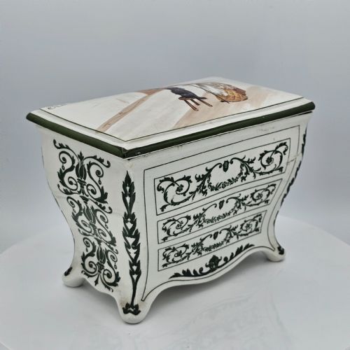 1905 ROYAL DOULTON HUNTLEY PALMER PORCELAIN BISCUIT BARREL OLD MOTHER HUBBARD - ADDITIONAL PHOTO 9