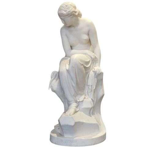 A VERY LARGE 19THC MINTON ART UNION OF LONDON PARIAN FIGURE OF SOLITUDE 525CM - ADDITIONAL PHOTO 3