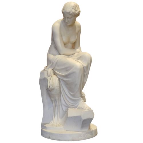 a very large 19thc minton art union of london parian figure of solitude 525cm - CATEGORY: ANTIQUE CERAMICS - DATED 19TH CENTURY