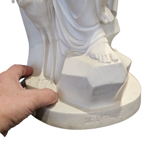 A VERY LARGE 19THC MINTON ART UNION OF LONDON PARIAN FIGURE OF SOLITUDE 525CM - ADDITIONAL PHOTO 10