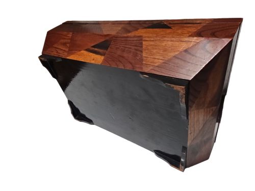 ANTIQUE LATE 19THEARLY 20TH CENTURY JAPANESE MARQUETRY LACQUER JEWELLERY BOX - ADDITIONAL PHOTO 2