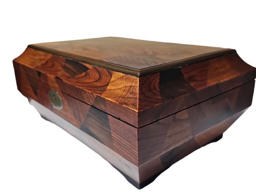 ANTIQUE LATE 19THEARLY 20TH CENTURY JAPANESE MARQUETRY LACQUER JEWELLERY BOX - ADDITIONAL PHOTO 7