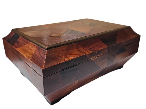 ANTIQUE LATE 19THEARLY 20TH CENTURY JAPANESE MARQUETRY LACQUER JEWELLERY BOX - ADDITIONAL PHOTO 8