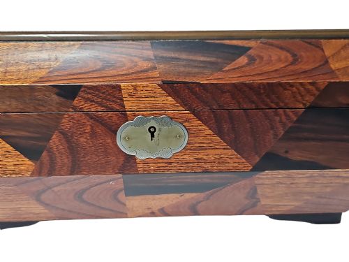 ANTIQUE LATE 19THEARLY 20TH CENTURY JAPANESE MARQUETRY LACQUER JEWELLERY BOX - ADDITIONAL PHOTO 10