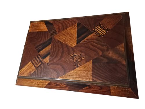 ANTIQUE LATE 19THEARLY 20TH CENTURY JAPANESE MARQUETRY LACQUER JEWELLERY BOX - ADDITIONAL PHOTO 11