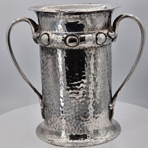 barker brothers superquality art nouveau arts crafts 1905 silverplated wine cooler - CATEGORY: ANTIQUE SILVER - DATED 1900