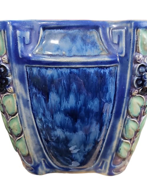 FABULOUS ARTS CRAFTS DOULTON LAMBETH JARDINIERE C1900 ETHEL BEARD - ADDITIONAL PHOTO 1