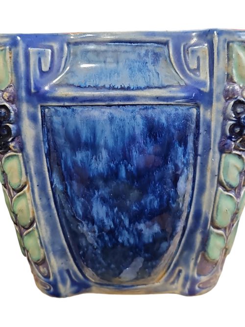 FABULOUS ARTS CRAFTS DOULTON LAMBETH JARDINIERE C1900 ETHEL BEARD - ADDITIONAL PHOTO 5