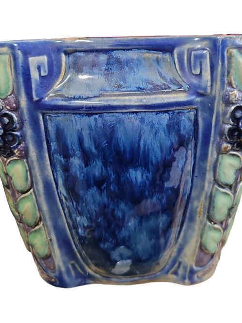 FABULOUS ARTS CRAFTS DOULTON LAMBETH JARDINIERE C1900 ETHEL BEARD - ADDITIONAL PHOTO 8