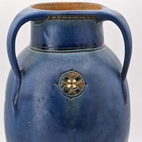 MOBACH UTRECHT SECESSIONISTART DECO VASE BLUE C1915 - ADDITIONAL PHOTO 3