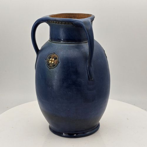 MOBACH UTRECHT SECESSIONISTART DECO VASE BLUE C1915 - ADDITIONAL PHOTO 4