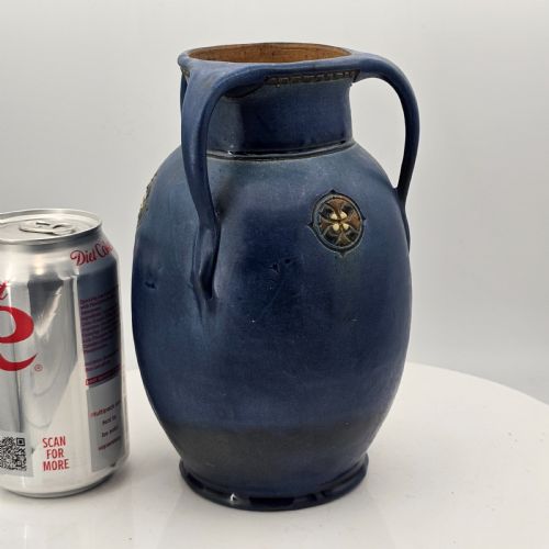 MOBACH UTRECHT SECESSIONISTART DECO VASE BLUE C1915 - ADDITIONAL PHOTO 5