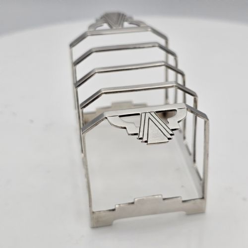 STYLISH ART DECO SILVER TOAST RACK DEAKIN FRANCIS 1935 - ADDITIONAL PHOTO 2