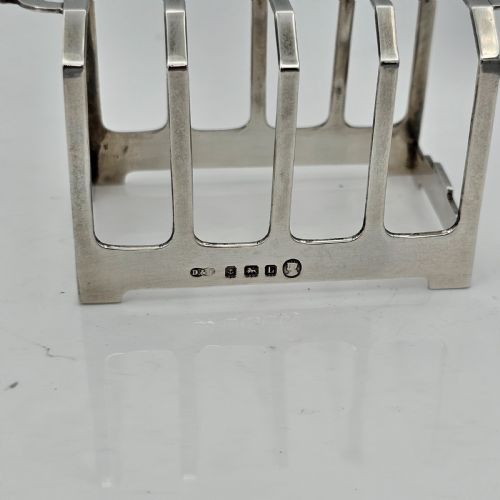 STYLISH ART DECO SILVER TOAST RACK DEAKIN FRANCIS 1935 - ADDITIONAL PHOTO 9
