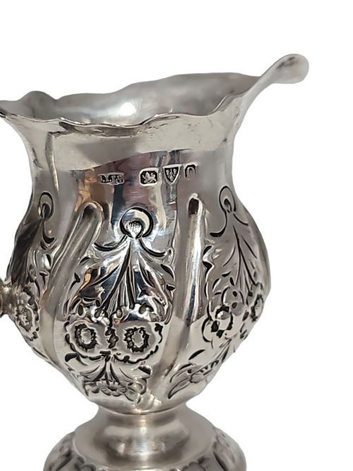 SILVER CREAM JUG BY STOKES IRELAND LTD WILLIAM HENRY STOKES ARTHUR GEORGE IRELAND CHESTER 1897 - ADDITIONAL PHOTO 1