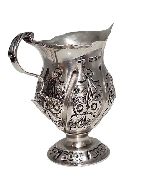 SILVER CREAM JUG BY STOKES IRELAND LTD WILLIAM HENRY STOKES ARTHUR GEORGE IRELAND CHESTER 1897 - ADDITIONAL PHOTO 2