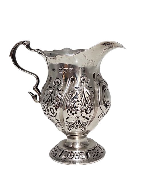 SILVER CREAM JUG BY STOKES IRELAND LTD WILLIAM HENRY STOKES ARTHUR GEORGE IRELAND CHESTER 1897 - ADDITIONAL PHOTO 3