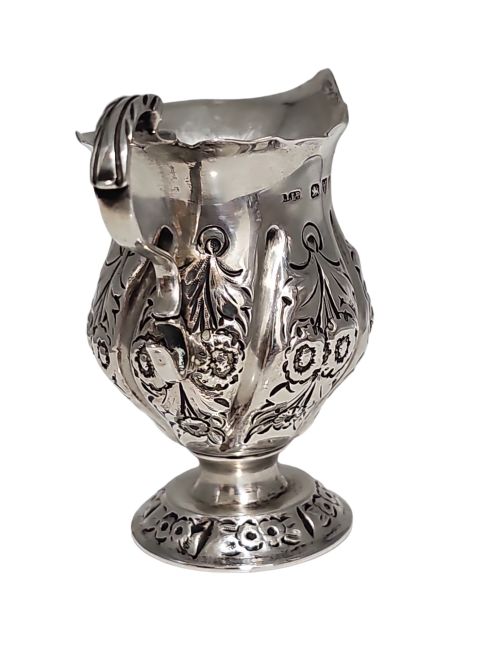 SILVER CREAM JUG BY STOKES IRELAND LTD WILLIAM HENRY STOKES ARTHUR GEORGE IRELAND CHESTER 1897 - ADDITIONAL PHOTO 5
