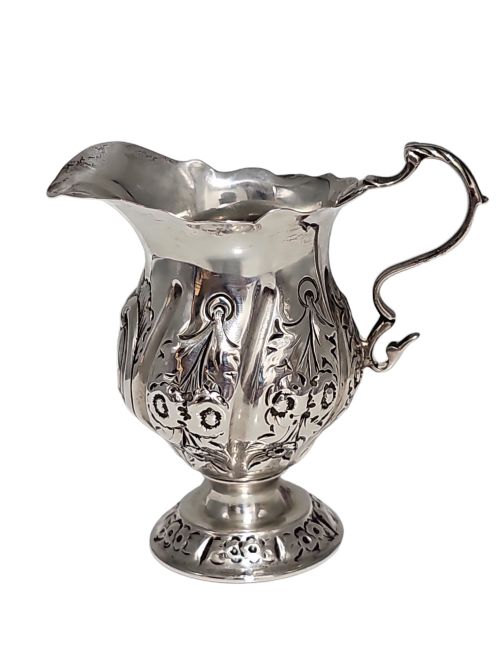 SILVER CREAM JUG BY STOKES IRELAND LTD WILLIAM HENRY STOKES ARTHUR GEORGE IRELAND CHESTER 1897 - ADDITIONAL PHOTO 7