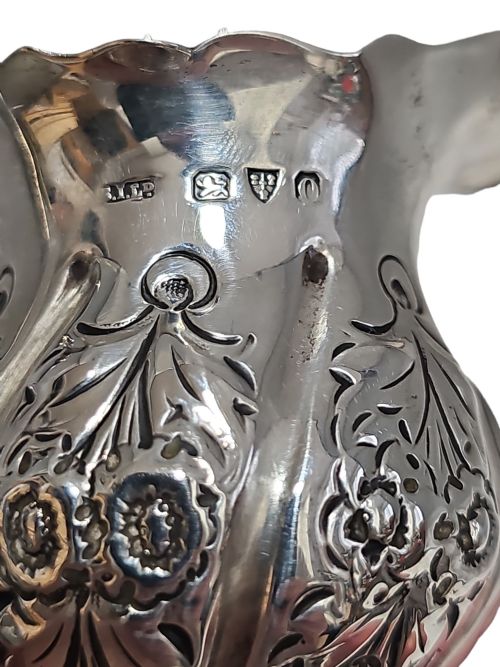 SILVER CREAM JUG BY STOKES IRELAND LTD WILLIAM HENRY STOKES ARTHUR GEORGE IRELAND CHESTER 1897 - ADDITIONAL PHOTO 8