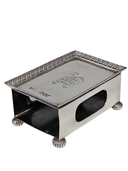 LARGE VINTAGE SILVER MATCHBOX HOLDER LONDON 1898 - ADDITIONAL PHOTO 5