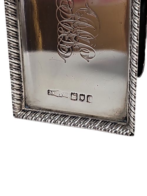 LARGE VINTAGE SILVER MATCHBOX HOLDER LONDON 1898 - ADDITIONAL PHOTO 6