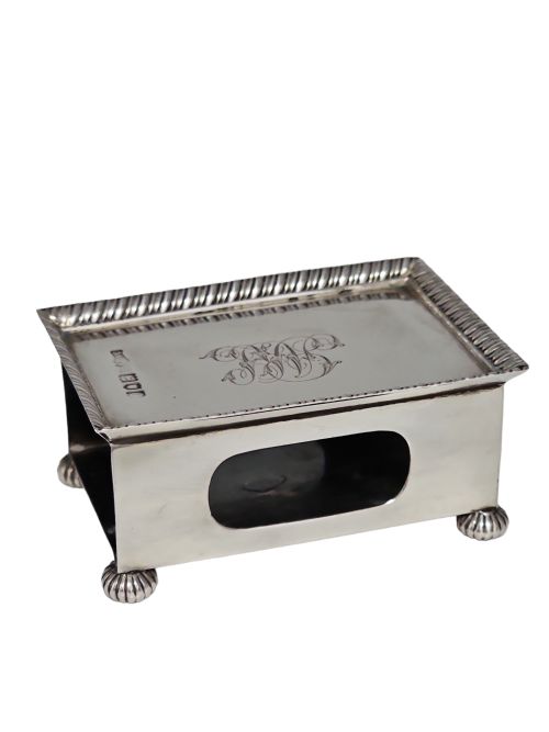 LARGE VINTAGE SILVER MATCHBOX HOLDER LONDON 1898 - ADDITIONAL PHOTO 11