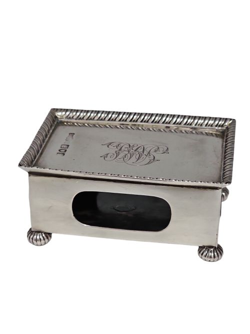 LARGE VINTAGE SILVER MATCHBOX HOLDER LONDON 1898 - ADDITIONAL PHOTO 13