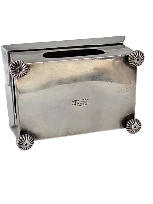 LARGE VINTAGE SILVER MATCHBOX HOLDER LONDON 1898 - ADDITIONAL PHOTO 1