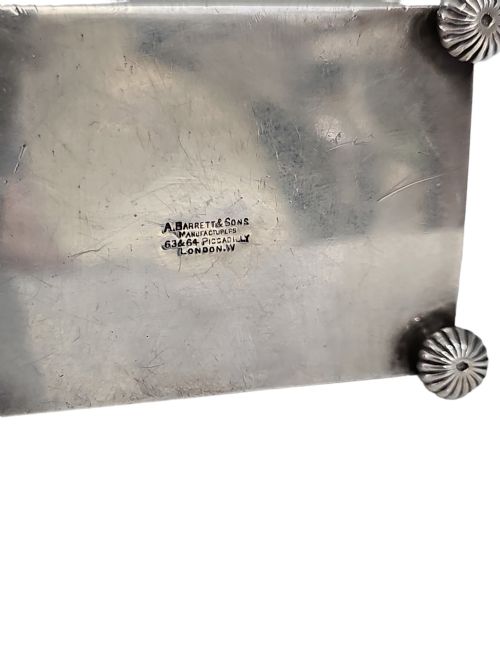LARGE VINTAGE SILVER MATCHBOX HOLDER LONDON 1898 - ADDITIONAL PHOTO 2