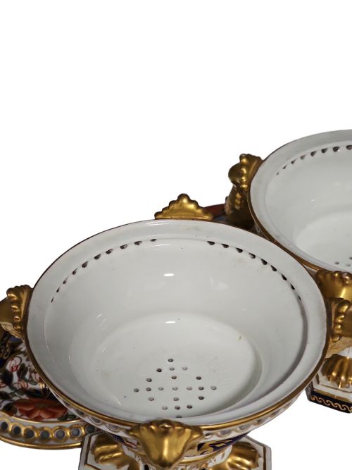 STUNNING PAIR OF BLOOR DERBY POT POURRI VASES EXCELLENT CONDITION C1815 - ADDITIONAL PHOTO 13