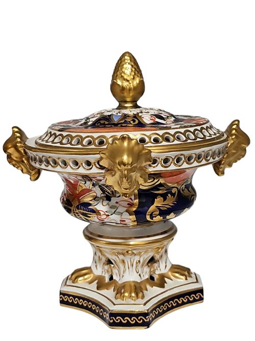 STUNNING PAIR OF BLOOR DERBY POT POURRI VASES EXCELLENT CONDITION C1815 - ADDITIONAL PHOTO 15