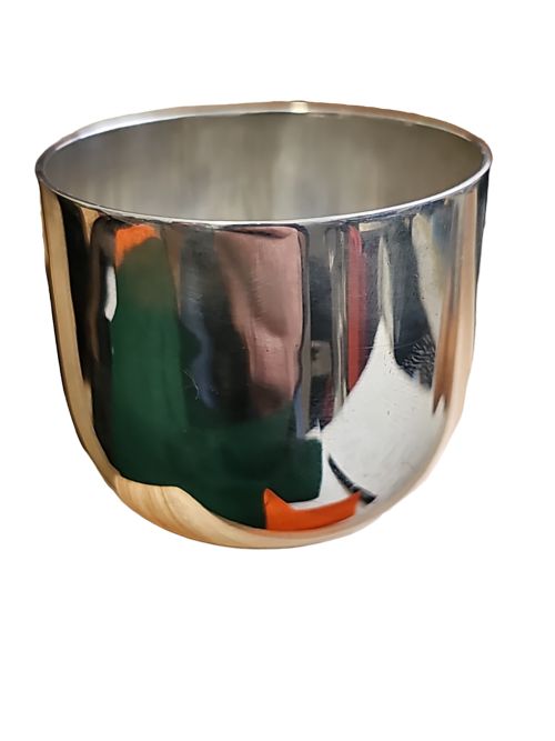 DELIGHTFUL HEAVY GAUGE SILVER SMALL TOT TUMBLEREGG CUP LONDON 1966 - ADDITIONAL PHOTO 2