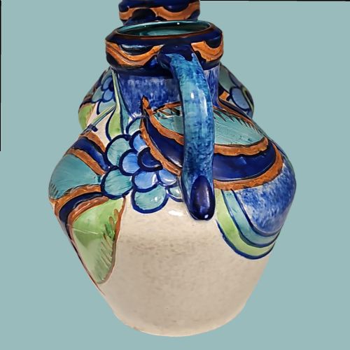 PAIR OF THOMAS FORESTER VASE AMPHORA T F S SEVILLE PHOENIX UNUSUAL COLOURWAY ART DECO - ADDITIONAL PHOTO 11